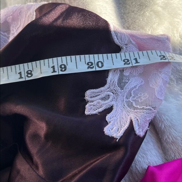 NWT LANE BRYANT 18 Preppy Satin Lace Trim Cami Top - Picture 3 of 7